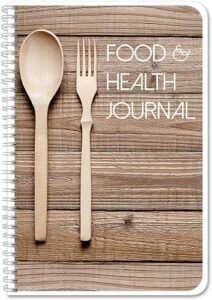 BookFactory Food and Health Journal, 6" x 9" Wire-O, 186 Pages | Diary/Fitness Tracking Notebook with Durable