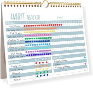 Lamare Habit Tracker Calendar 2026 – Premium Daily Habit Tracker Journal | Goal Board, Workout Motivation & Productivity