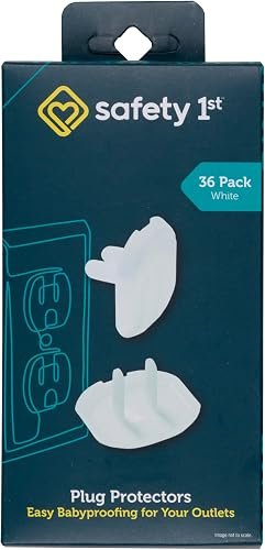 Safety 1st Electrical Outlet Baby Proof Covers, Secure Outlet Plugs, Baby Proofing, 36 Count