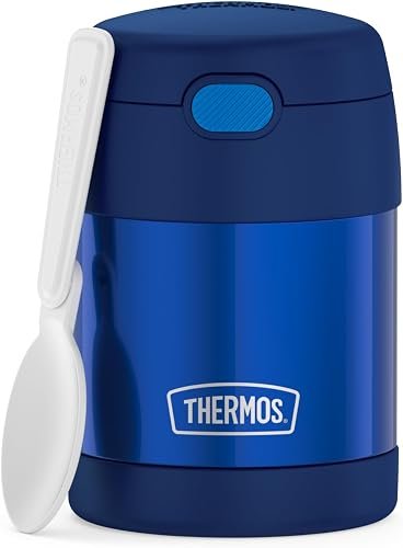 THERMOS FUNTAINER Kids Food Jar with Spoon, 10oz, Purple