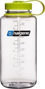 Nalgene Sustain 32 oz. Wide Mouth Water Bottle | BPA-Free, Durable & Lightweight, Leak Proof, Dishwasher Safe, Large Reu